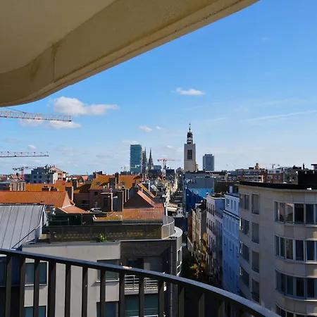 Lejlighed L'Empire Ostende - Sejour Tout A Pied En Famille - Plage 100M - Vue Mer Laterale - Terrasse - Tram A 5Min *
